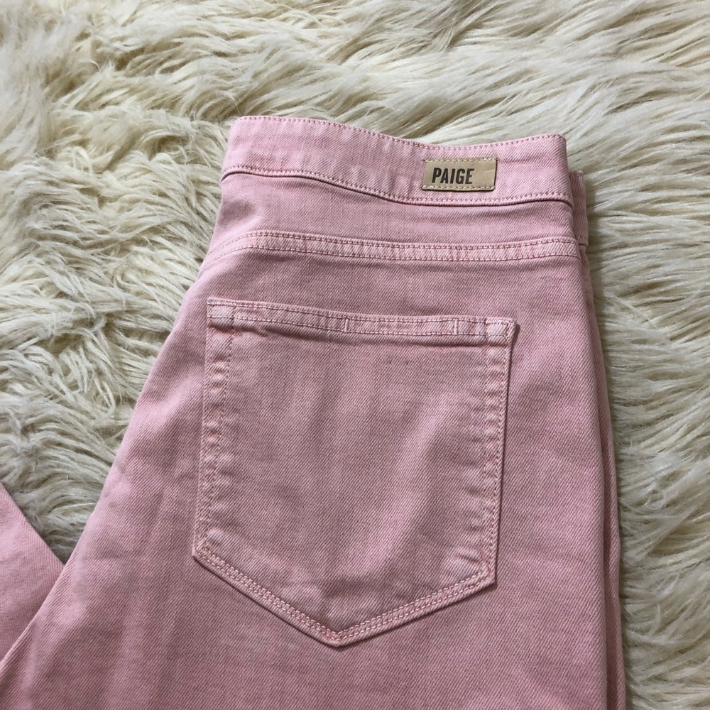 Paige ‘Nellie’ Culotte Blush Tie jean pants - Picture 4 of 8